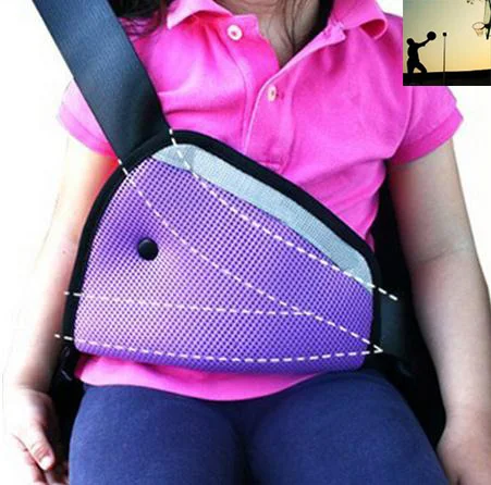 

carstyling Safety Belt Protector Padding Triangle ChildCar Safety Belt Adjuster Baby Car Safety Belt for Peugeot ford Volkswagen