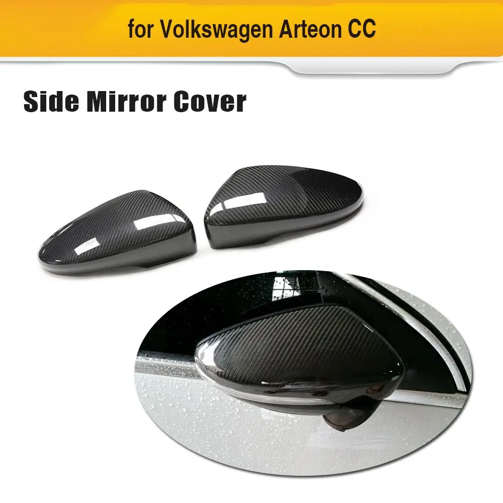 

Car Rear View Mirror Cover Cap For VW CC Arteon 2019 2020 Dry Carbon Side Mirror Cap Dry Carbon / Carbon Look