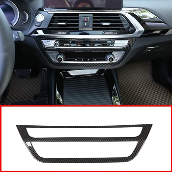 

Carbon Fiber ABS Car Central Control Air Conditioner Volume Frame Trim For BMW X3 G01 2018 For BMW X4 G02 2018 Car Accessories