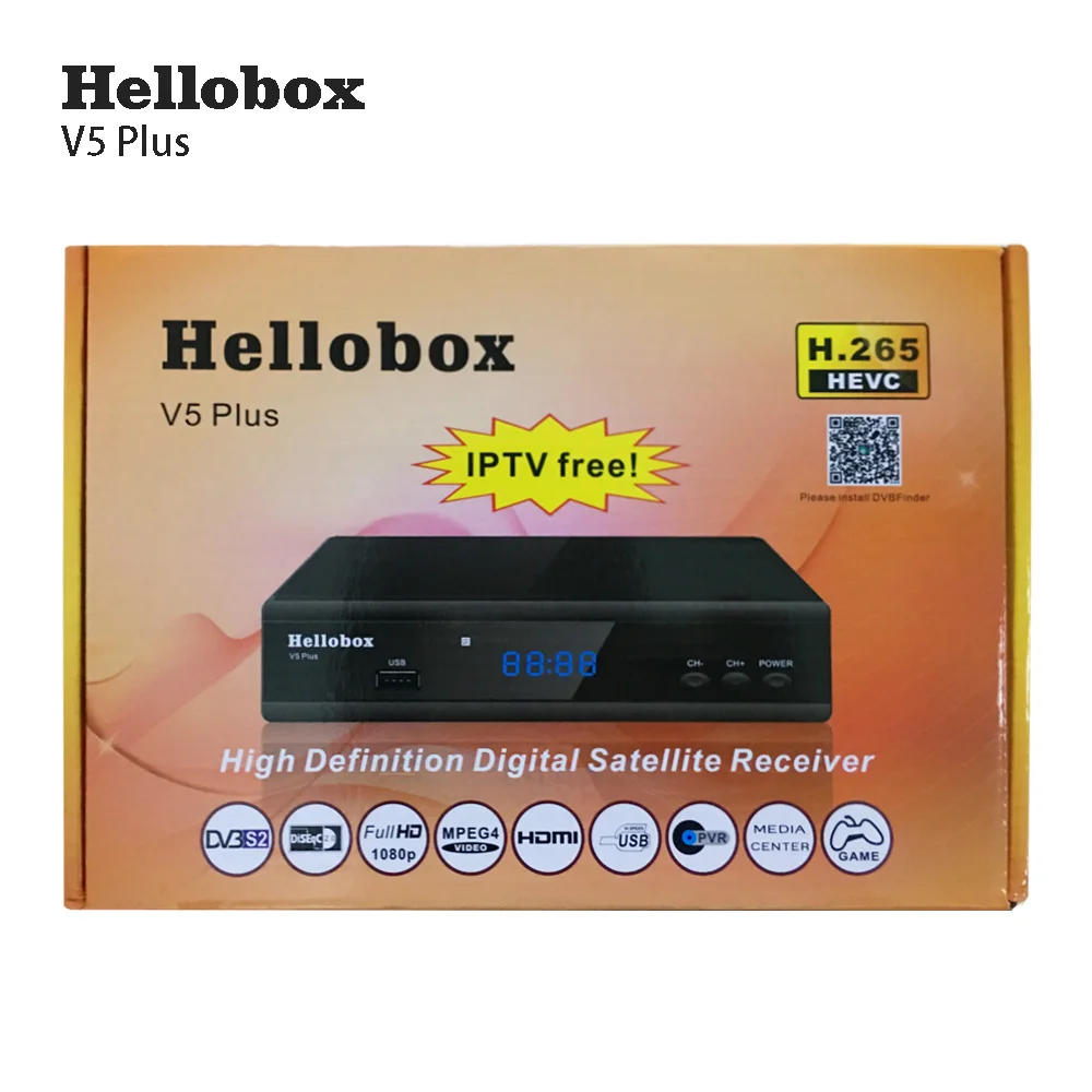 Hellobox V5 Plus H 265 Dvb S2 Receiver With Scam Iptv Autoroll Powervu Auto Biss Support Cccam Newcamd Youtube Satellite Tv Receiver Aliexpress