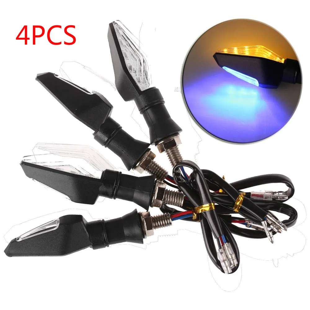 

4PCS Waterproof 12V Universal Motorcycle Turn Signal Light Two Side LED Light 12 LED SMD Indicator Blinker Flash Bike Lamp