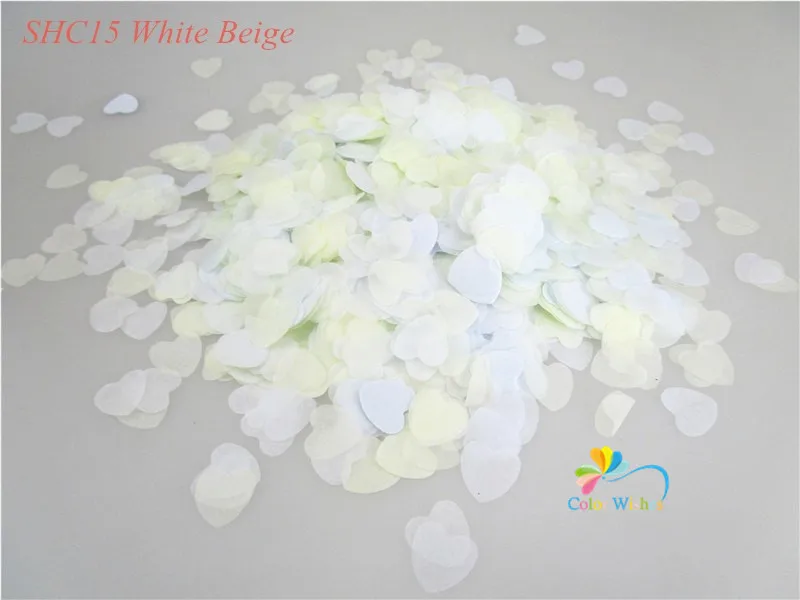 Paper confetti 1.5cm 10g(1000pcs) rose gold mixed heart shape balloon table wedding throwing supplies