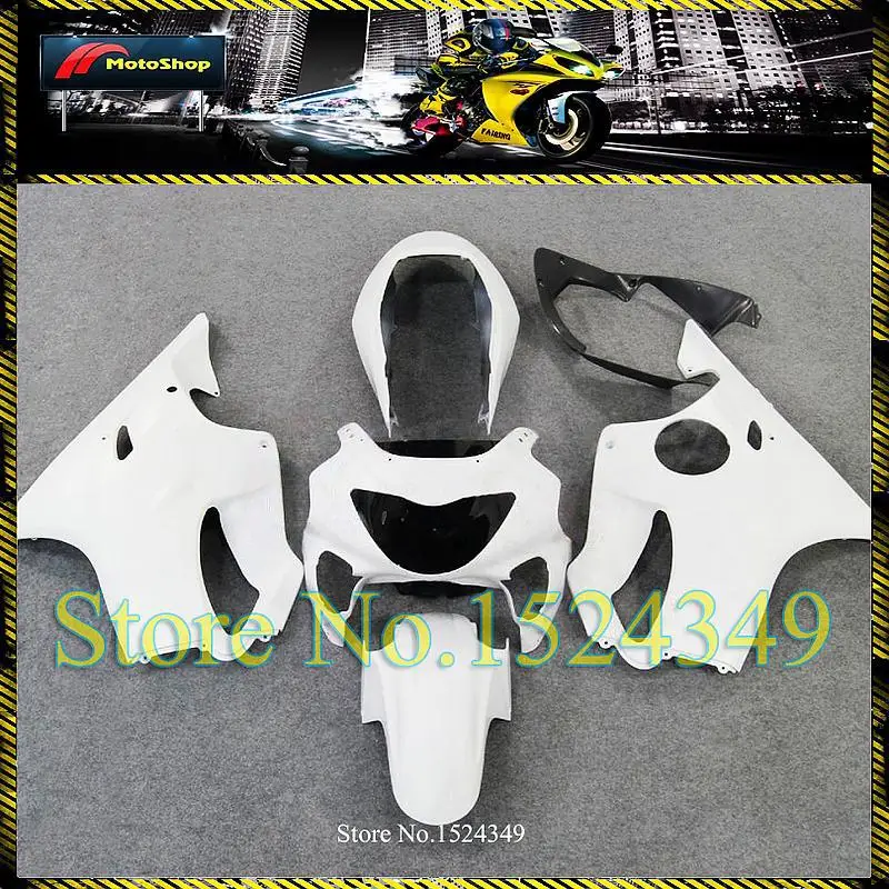 ABS Plastic Bodywork Set For HONDA CBR600 F4 99-00 CBR600-F4 white Fairing 1999-2000 Gloss White Fit CBR600F4 F | Автомобили и
