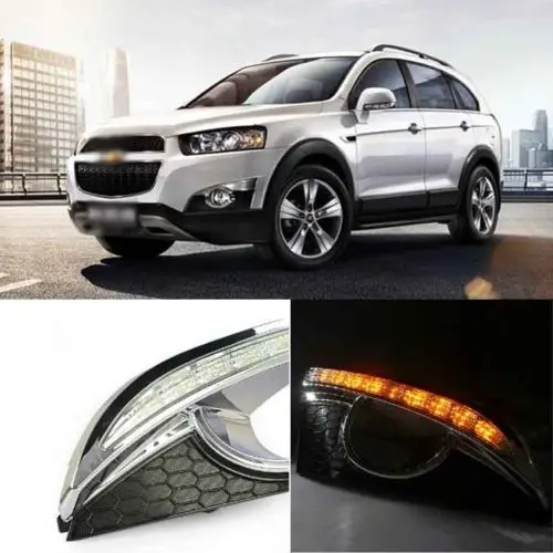 

Ownsun Innovative Rhinocceros LED DRL Daytime Driving Light+Turn for Chevrolet Captiva