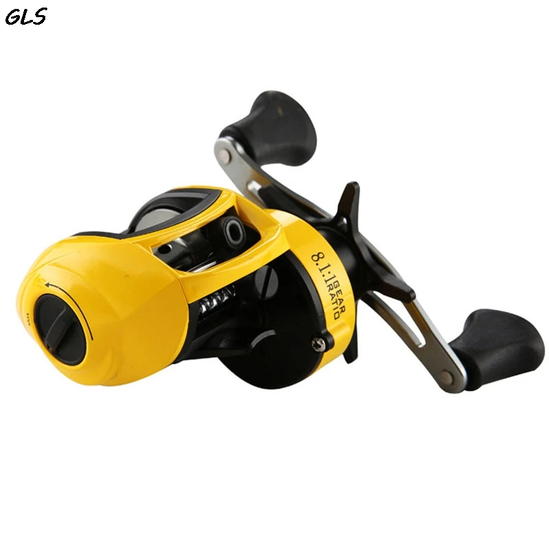 

Baitcasting Reel 12+1 Ball Bearings 8.1:1 High Speed Left/right Hand River/Lake Lure Fishing Reel