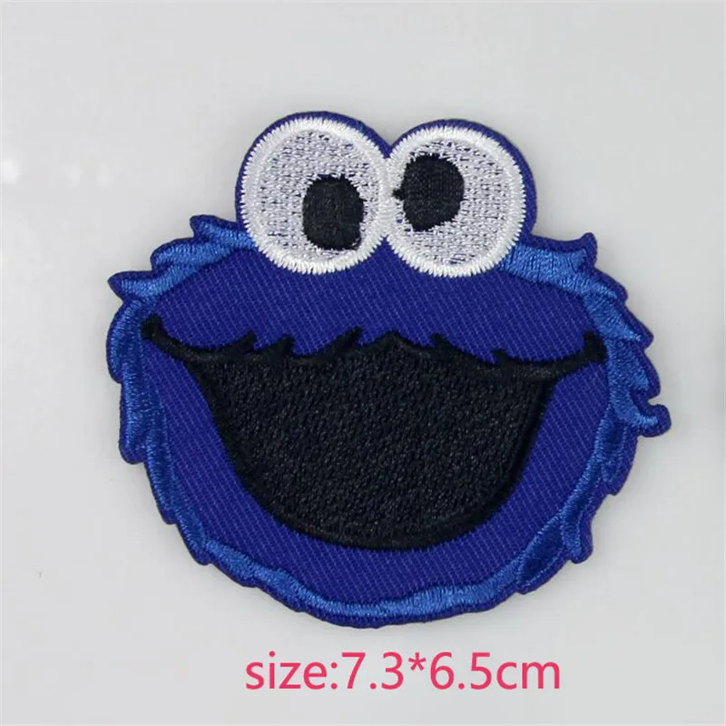 1PC New Sesame Street Elmo Patches Cartoon animal Embroidered iron on patch for clothing Applique DIY Accessory free shipping 1PC New Sesame Street Elmo Patches Cartoon animal Embroidered iron on patch for clothing Applique DIY Accessory free shipping