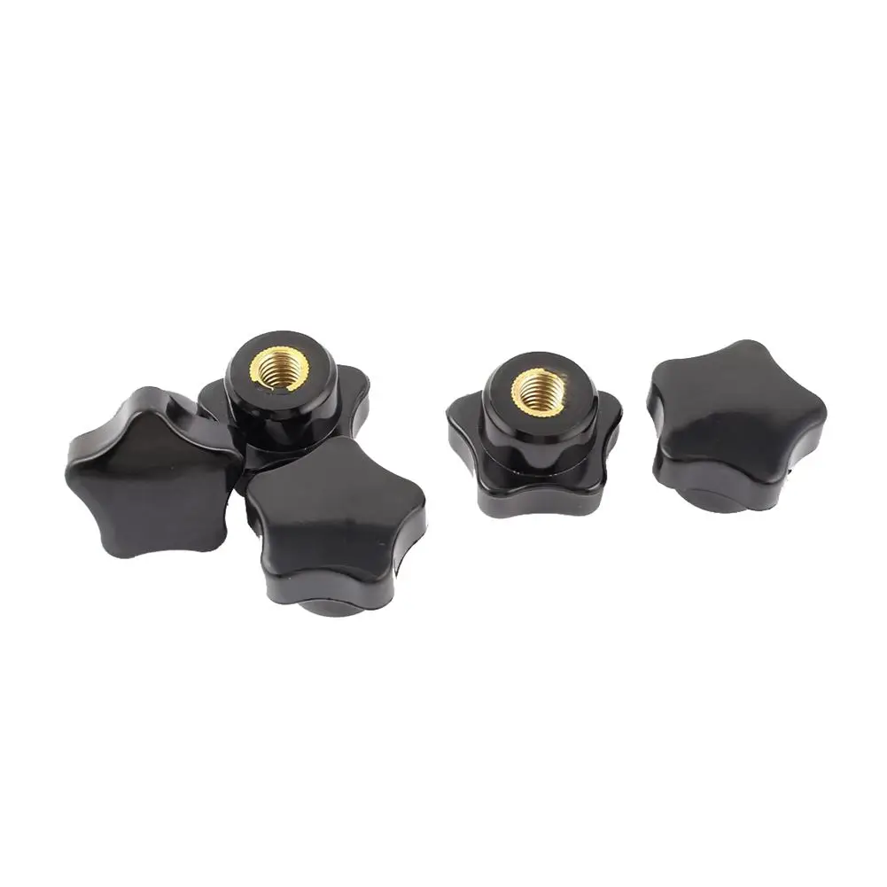 5Pcs M8 Female Thread 32mm Star Head Clamping Nuts Knob Grip Handle