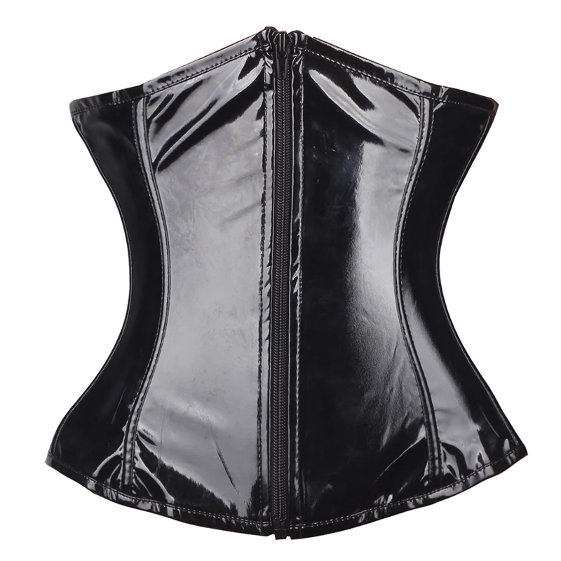 

Black Satin Boned Waist Trainer Corsets and Bustiers Cincher Wedding Dress Underwear Sexy Lingerie Hot Sale