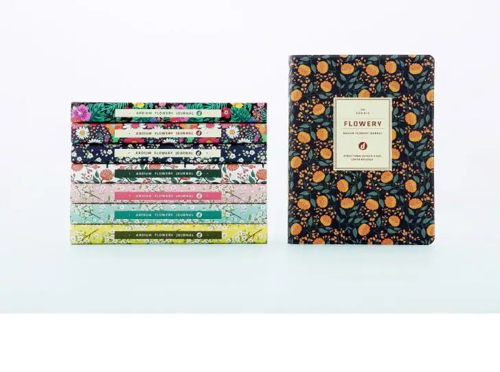 

Pocket Flowery Journal 11.5*15.5cm Colorful Sheets Undated Planner Daily Plan Notebook 224P