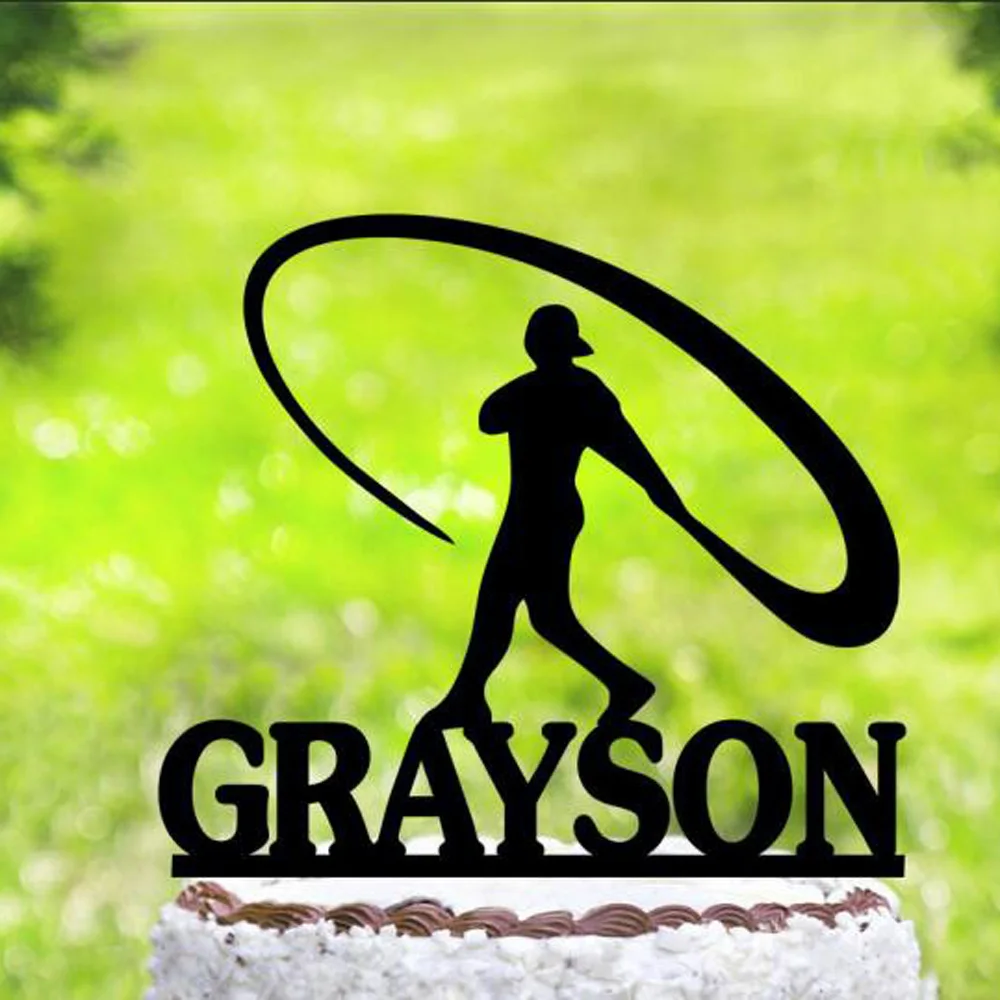 Personalized name Baseball Happy Birthday Cake Topper,Baseball birthday party Cake Topper,Baseball birthday Decoration Supplies