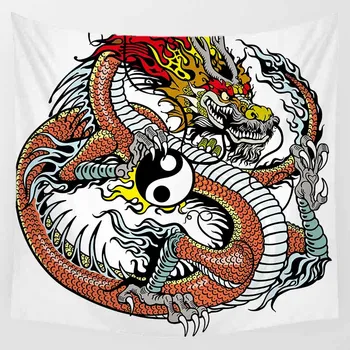 

Hot sale dragon elephants summer style spoondrift wall hanging tapestry home decoration wall tapestry tapiz pared 1500mm*1500mm