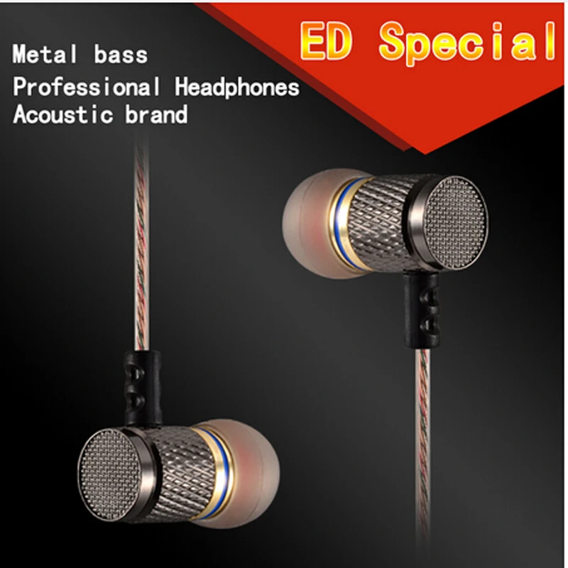 KZ ED2 Earphone In Ear Headset HiFi Earphones For xiao Mi For Ipone Wearable Devices Portable Audio And Video Equipment