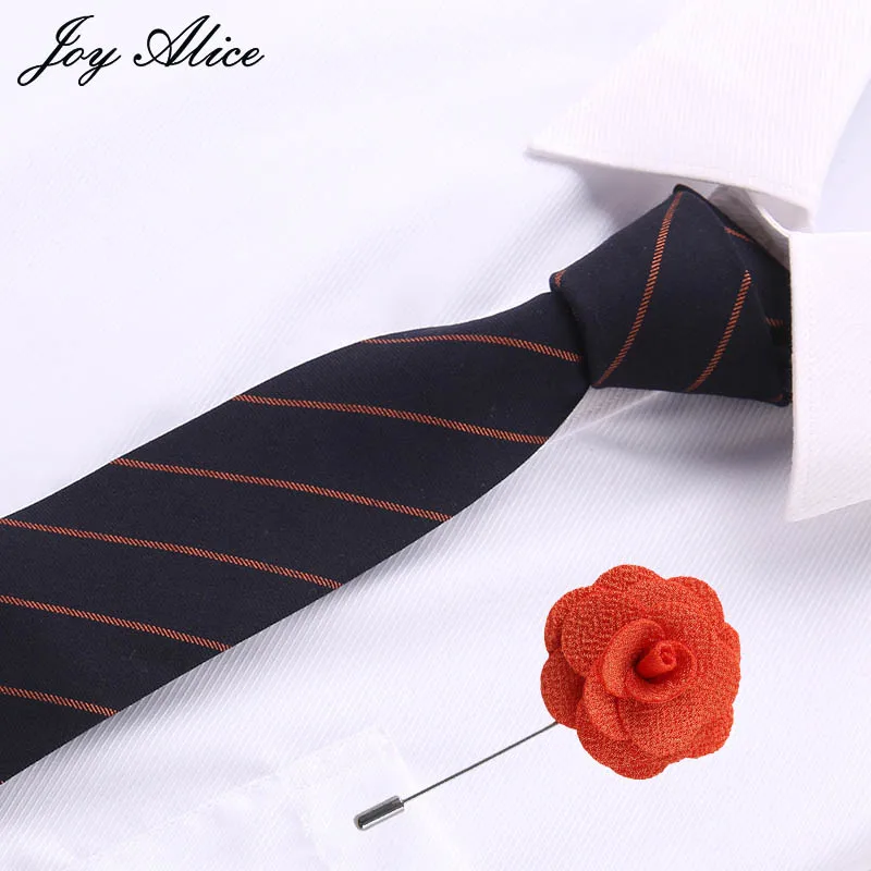 Высокое качество мужской галстук 6 см Узкие галстуки свадебное платье Галстуки и булавки набор для мужчин клетчатый галстук бизнес pour homme rouge тонкий - Цвет: T1