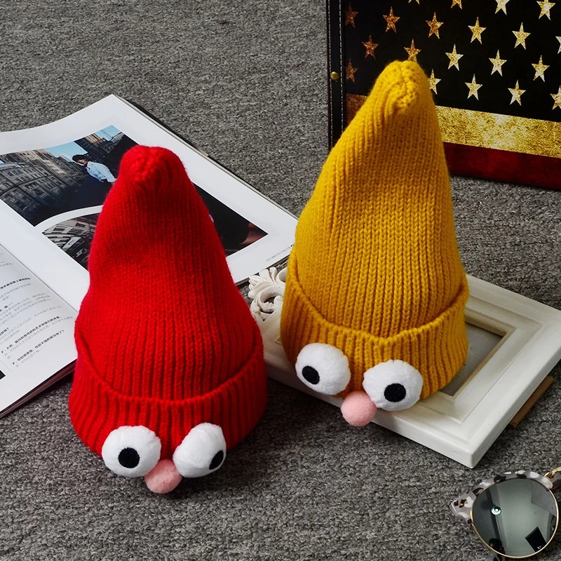 

New Winter Warm Funny Baby Boy Girl Knitted Hat Cap Cute Cartoon Baby Headwear