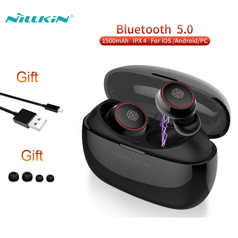 

Bluetooth Earphone NILLKIN TWS Blutooth 5.0 Earphone With Charging Case Microphone Handsfree Earbuds Gaming Wireless Headphones