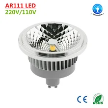 TUV ERP SAA CE ROHS сертификации CREE чип 12 Вт 15 Вт 100V~ 240VAC затемнения(220-240VAC) 24D/40D угол GU10 база рефлектор scob AR111