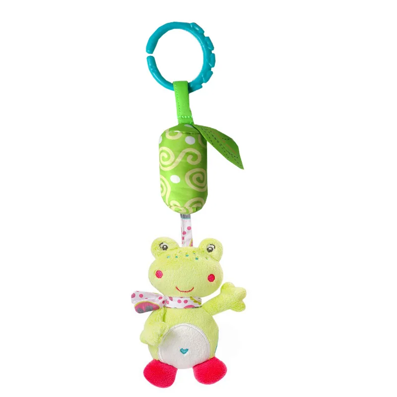 Rattle Toys For Baby Cute Frog Elephant Owl Cat Stroller Toy Rattles Mobile For Baby Trolley 0-12 Months Infant Bed Hanging Gift