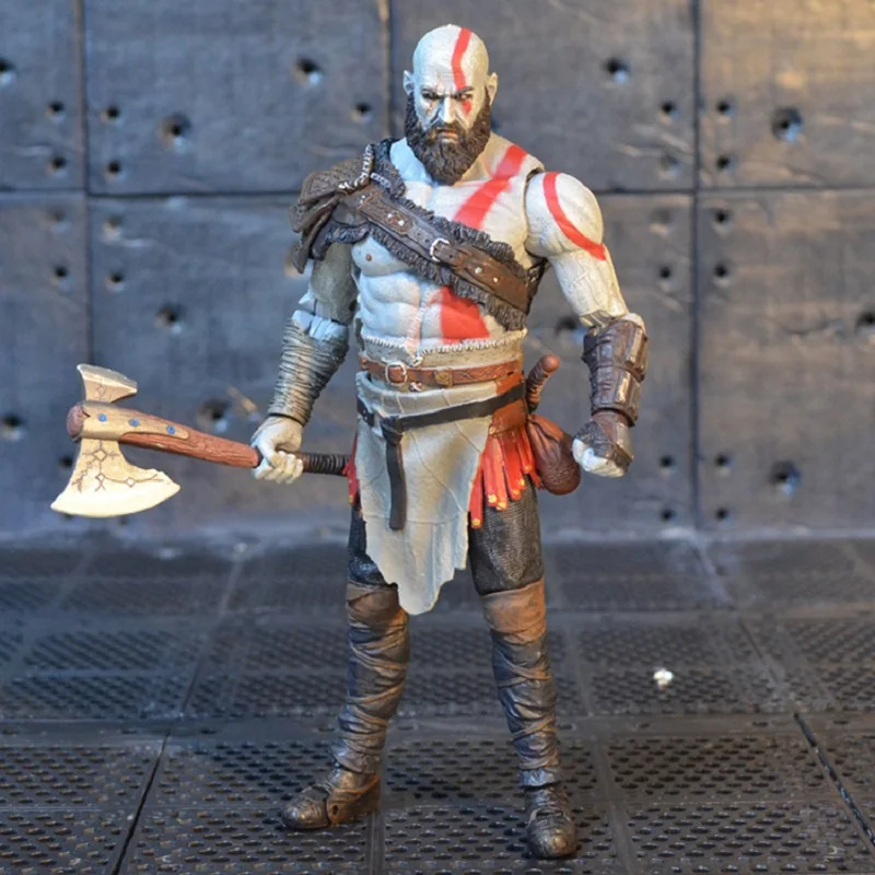 17 см Горячие игра God of War Кратос ПВХ фигурку игрушки Аниме NECA Кратос Дисплей модель из коллекции игрушки детей подарок на день рождения