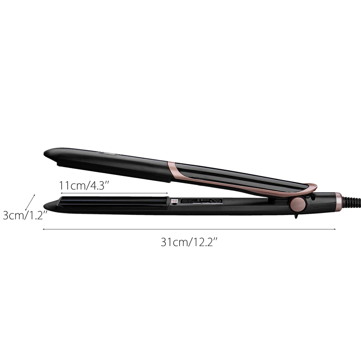 

2 in1 Infrared Flat Iron Curler Professional Anion Hair Straightener Straightening Curling Iron 3D Floating Plate Lon Perm