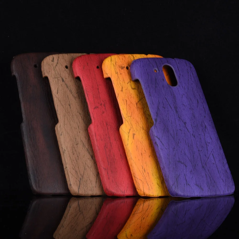 

For HTC Desire 526 326 526G Case Hard PC Leather Retro wood grain Phone Case For Case HTC 526G 526 326 Case Back Cover