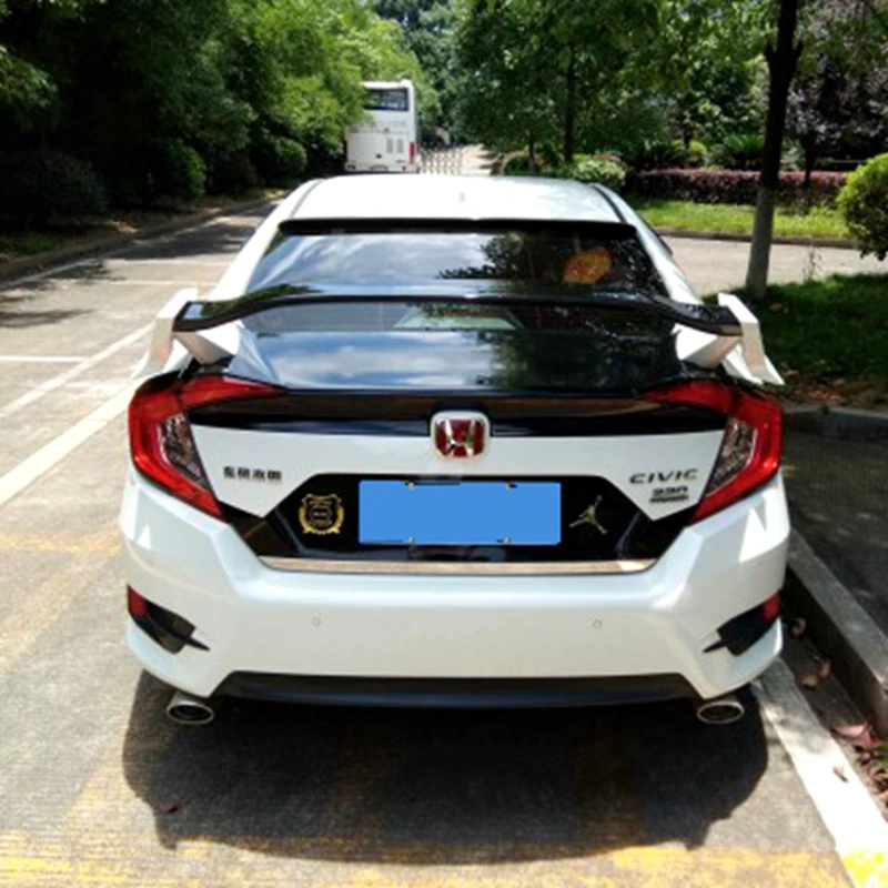 GT стиль ABS спойлер для Honda Civic украшение в виде хвостового крыла задний багажник спойлер для Honda Civic 10th
