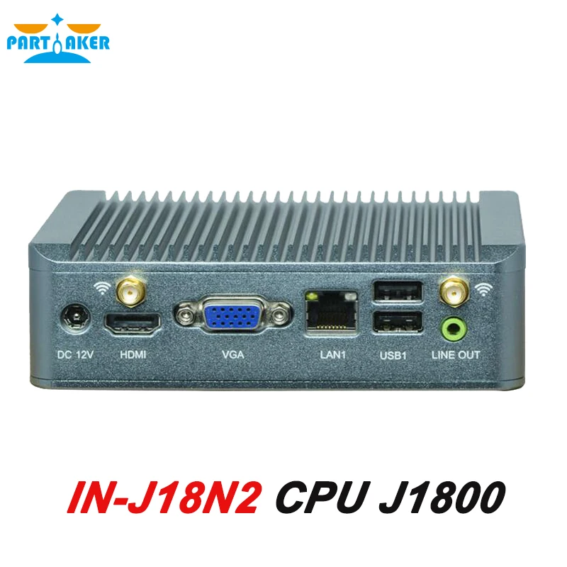 Fanless Mini PC Computer J1800 Nano PC HTPC Dual Lan 3G SIM support with 8G RAM