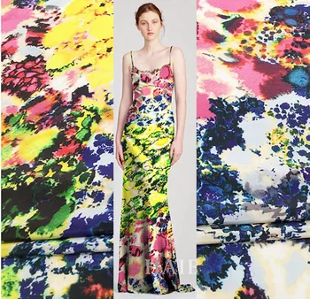 

Bright 100% Real Silk Crepe Fabric with Wide Width Bright Colors Crepe Crepe Fabric Dress and Scarf