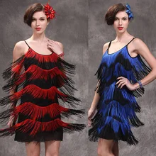 Сценическая танцевальная одежда для выступлений женские латинские платья женские латинские костюмы платья Танго, Самба с бахромой Cha Dancewear 3 цвета