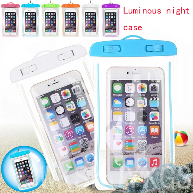 Case For TCL 750 950 580 P580L P590L P316L 302U 550 520 P308L P331M P520L Cover Swim Waterproof Phone Pouch Fluorescent | Мобильные