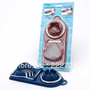 Over 10usd Free shiping(mixed order) Double Egg Slicer Home slicer sub-egg multifunctional dual eggs Tools |