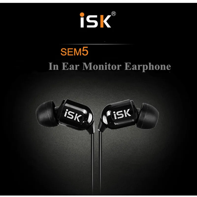 ISK SEM 5 наушники стерео в ухо монитор гарнитура 3 мм Hifi для телефонов компьютеров