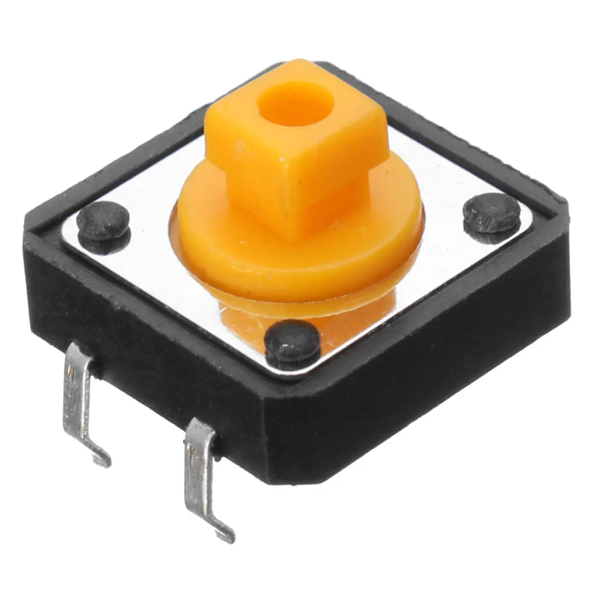 100pcs 12 x12x 7.3mm Tactile Switch Tact Push Button Momentary 5 Color Round Cap