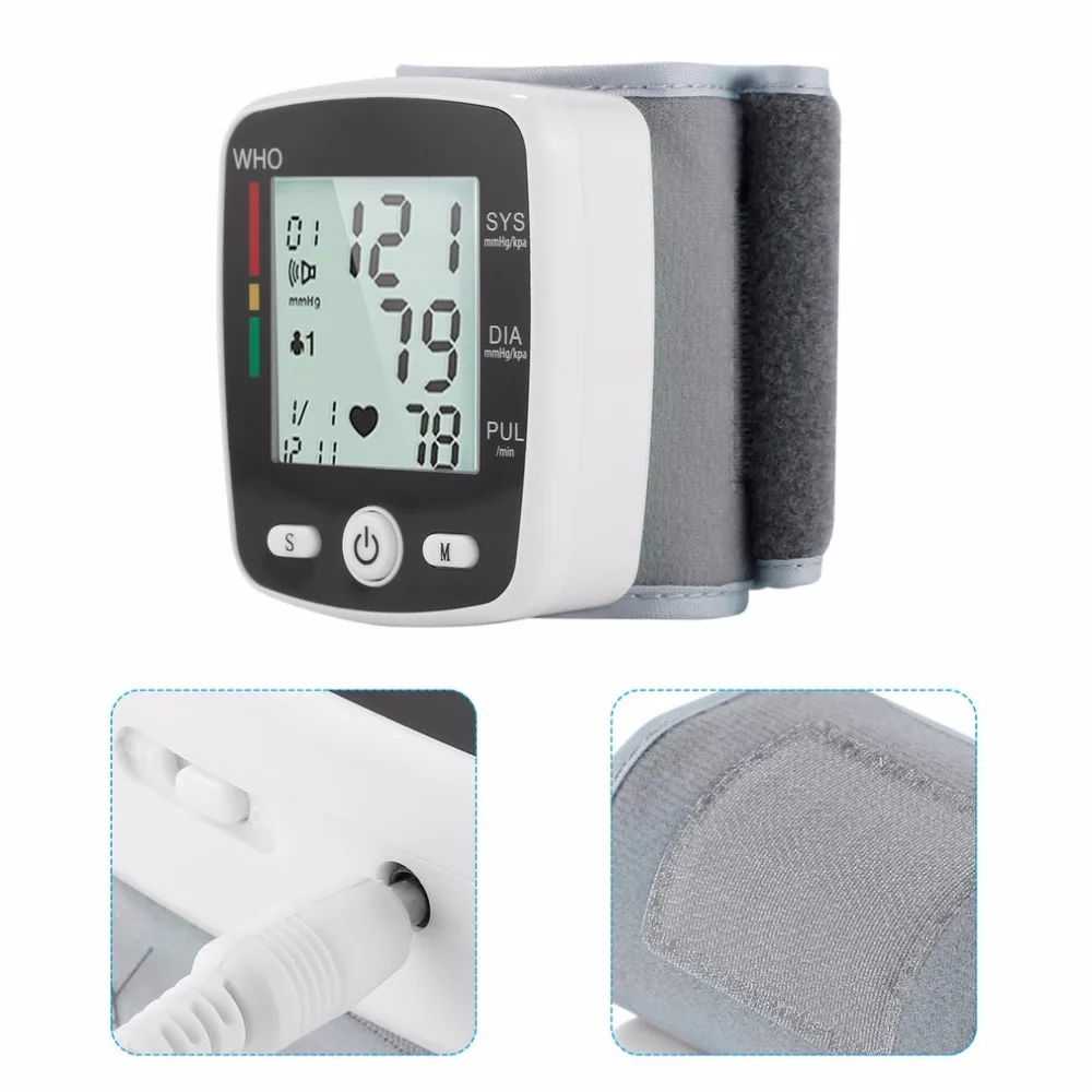 

Home Health Care Upper Arm Blood Pressure Monitor with Cuff LCD Digital Display Automatic Wrist Blood Pressure Monitor Hot New