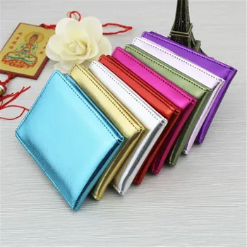 

Hypnotic Passport Folder Laser Light Leather Passport Cover Document Driver's License Set Fresh Candy Color Card Holder Clip Bag