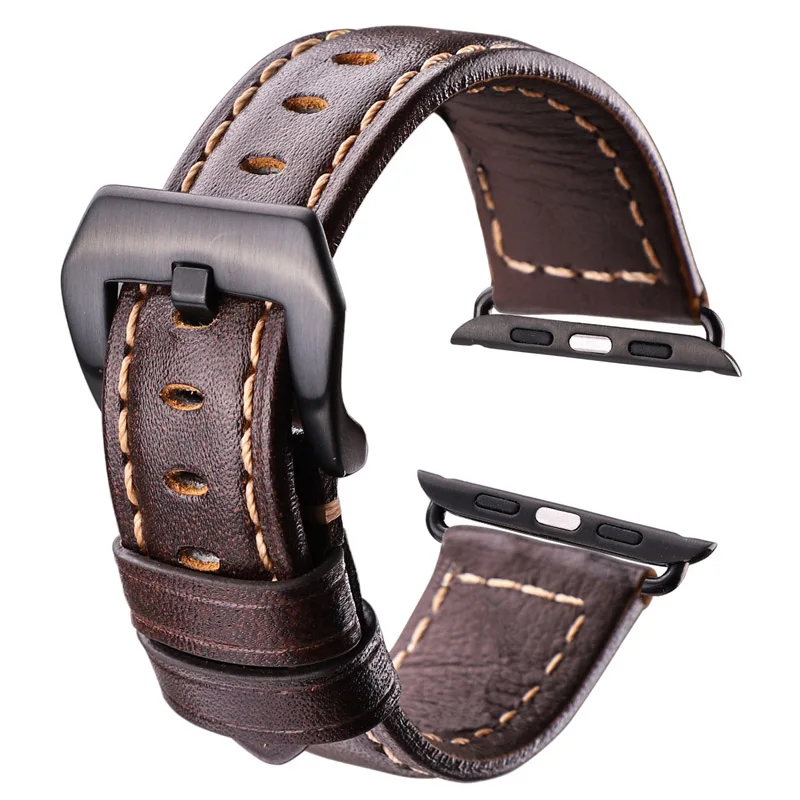 

For Apple Watch Sport Edition Series 4 3 2 Genuine Leather Watchbands High Quality Cowhide Watch Band Strap Watch Accessory