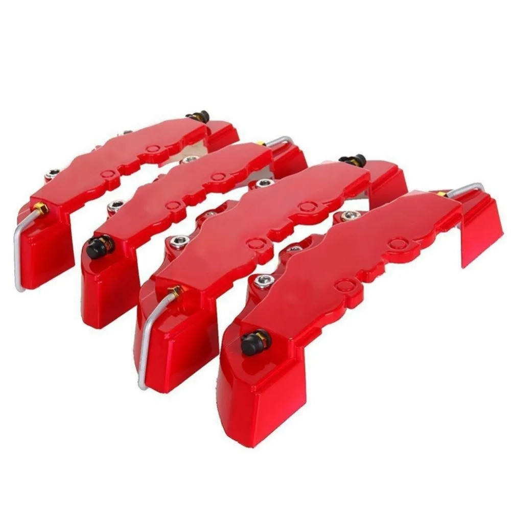 

2019 New ABS Plastic Truck 3D Red Useful Car Universal Disc Brake Caliper Covers Front Rear Auto Universal Kit