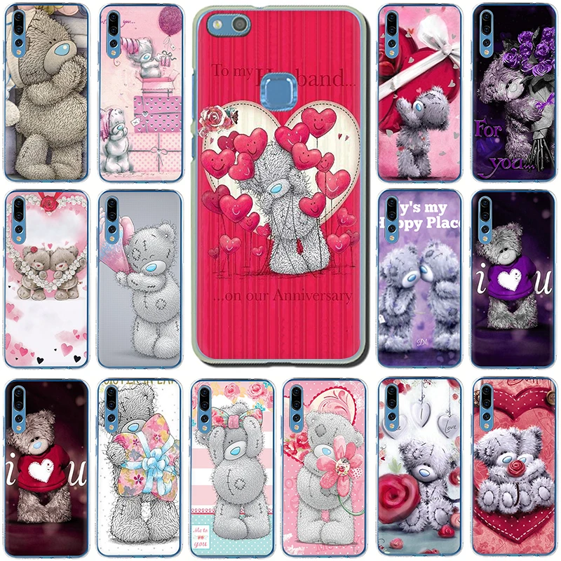 Жесткий пластиковый Чехол Teddy Me To You Bear для телефона Huawei Honor 7X 8X 8C 8A 8 9 10 Lite V20 20 9X Pro 20S