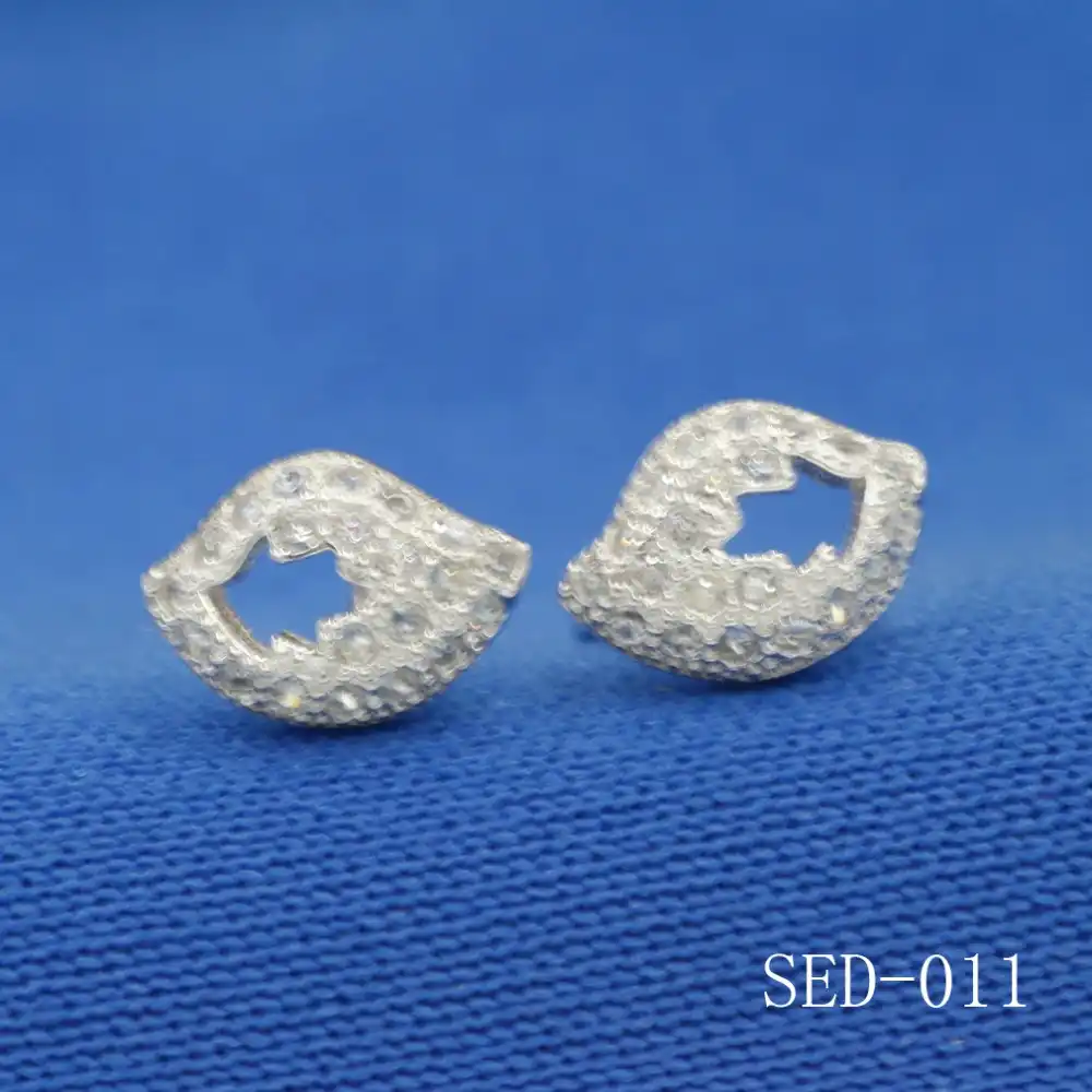 Новый Бесплатная доставка изделия действительно 925 серебро клевера серьги круглые набор циркон цветок и листья серебряные серьги