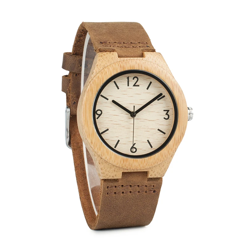Zegarek damski drewniany na skórzanym pasku Bobo Bird Note A32 damski 14 Damski drewniany zegarek Bobo Bird Note A32