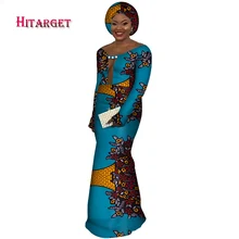 African Dresses for Woman african Wax Print Splice long sleeve sexy dress Mermaid Dresses dashiki dress African Clothes WY3592 trendy long sleeves voile splice mermaid dress for women