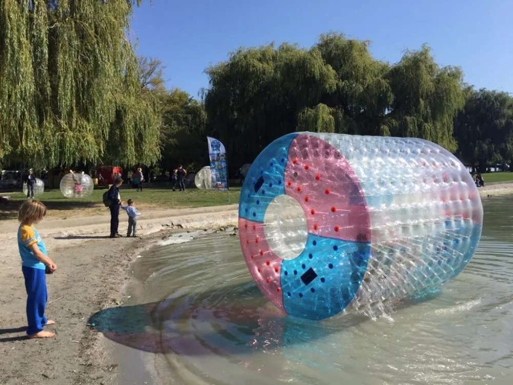 ТПУ красочный надувной водный прогулочный шар водяное Игровое Оборудование водный роликовый шар аква прокатный шар роликовое колесо