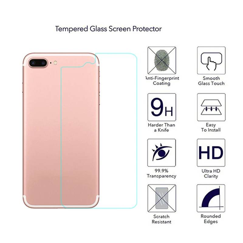 Спереди или сзади закаленное Стекло Экран протектор для iPhone 5 5S 5C SE 6 S 7 плюс