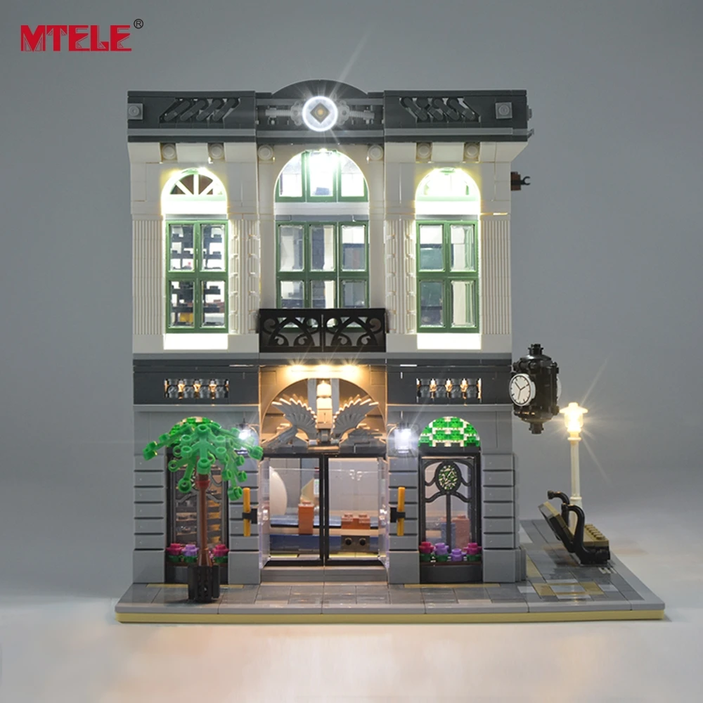 MTELE светодиодный светильник Up Kit для Creator Brick Green Bank светильник ing набор совместим с 10251(не включает модель