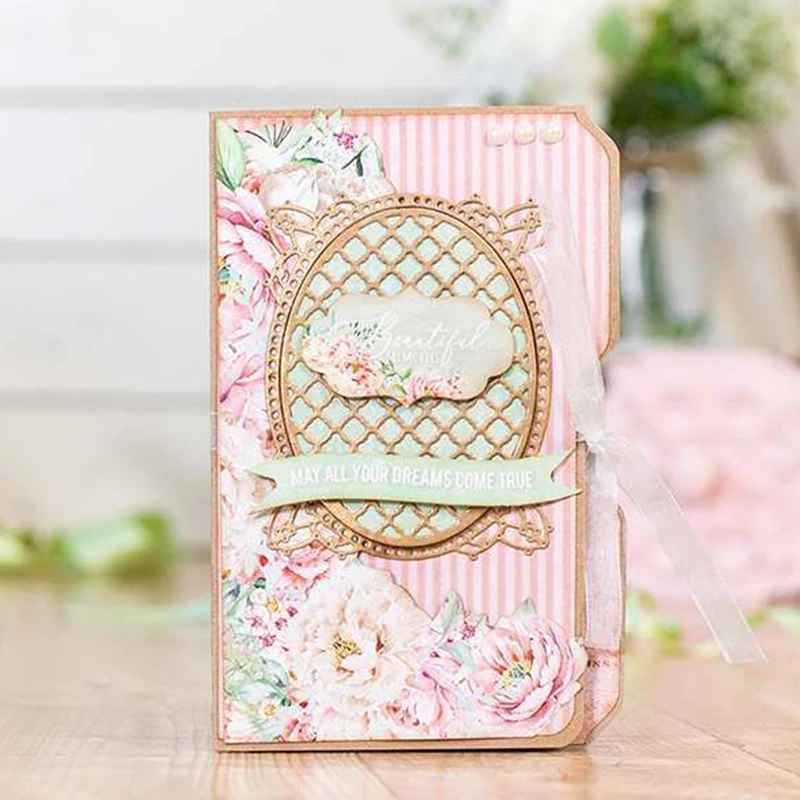 

Mirror Plaids Frame Pattern Metal Cutting Dies Stencil Scrapbook Album Embossing For Gift Card Making Handcrafts 2019