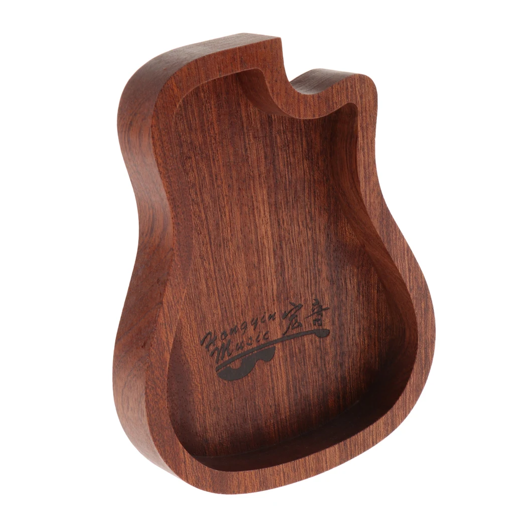 Wooden Guitar Picks Plectrum Holder Storage Case Guitar Accessory Gift for Guitar Player or Music Lovers