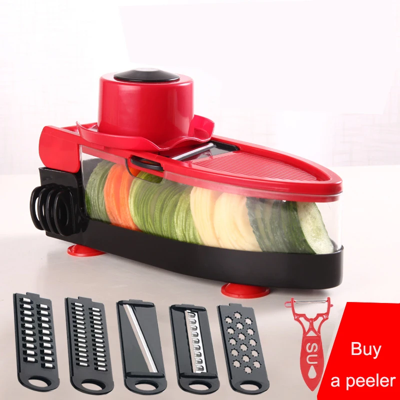 

1 Set Stainless And ABS Vegetable Grater Gadget Multifunctional Vegetable Slicer Friut Cutter Portable Kitchen Tool Shredder Toy