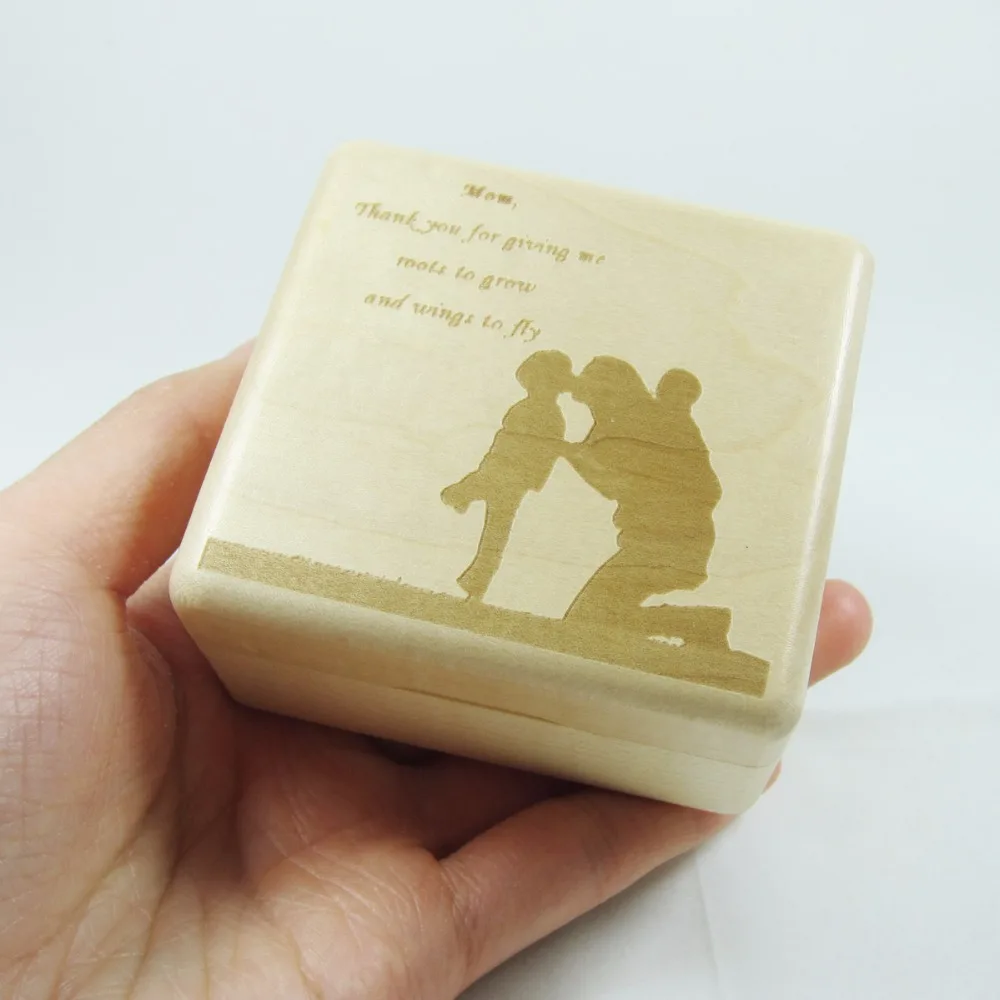 

Mather's day handmade wind up photo gift, photo gift for mom, custom engraved music box, personalized gift free shipping