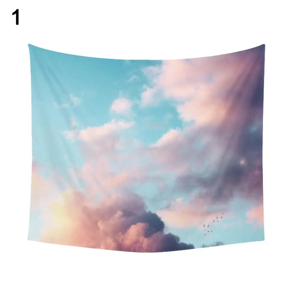 

Sky Cloud Seaweed Sunrise Color Drawing Wall Tapestry Beach Towel Blanket Decor