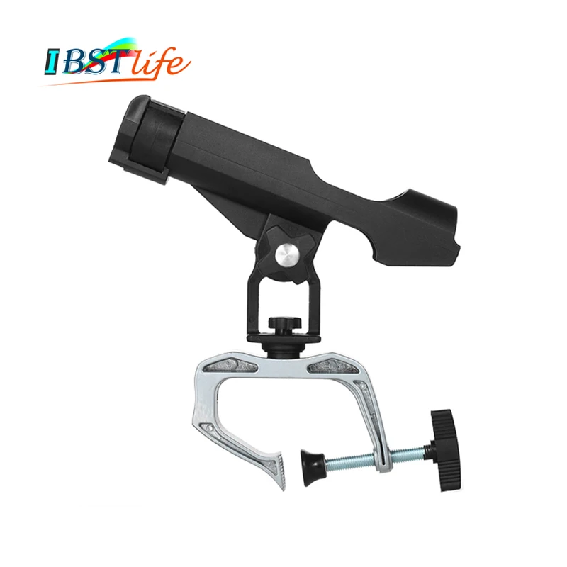 

Fishing Rod rack Holders clamp on Adjustable Removable 360 degree Kayak Boat Support Pole stand Bracket