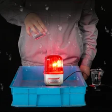 Вращающаяся сигнальная лампа предупреждение светильник желтый, красный, синий, зеленый, открытый ворот дверная сигнализация светильник 90dB звук с магнитным основанием